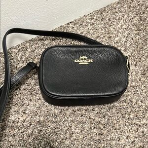 Coach Black Leather Crossbody Bag
